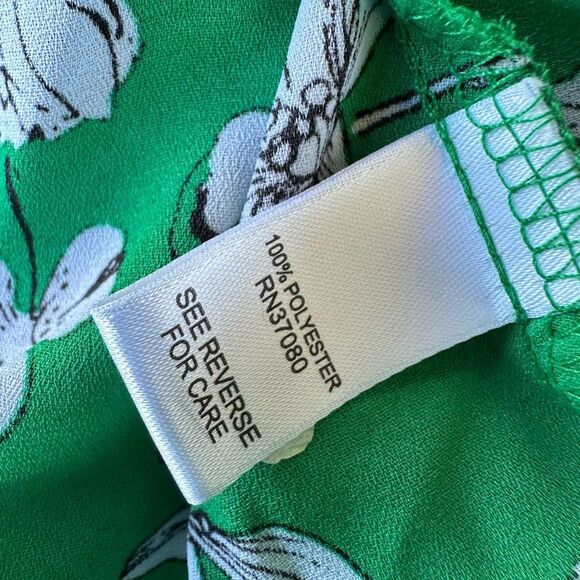 5 for $45 Cato Wrap blouse shirt women’s size 26 - 28 Floral Green - Picture 7 of 7